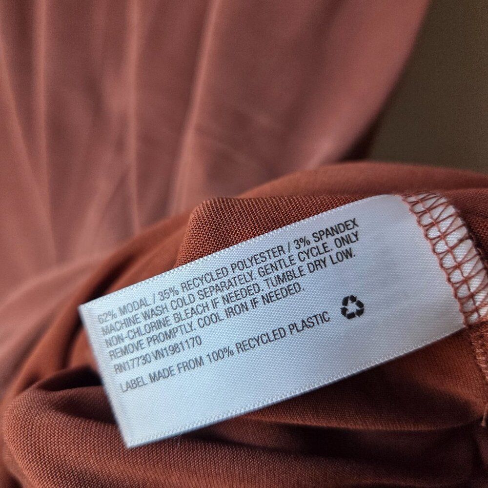 EUC A NEW DAY RUST V NECK TANK MIDI DRESS SIZE LARGE - Picture 10 of 12